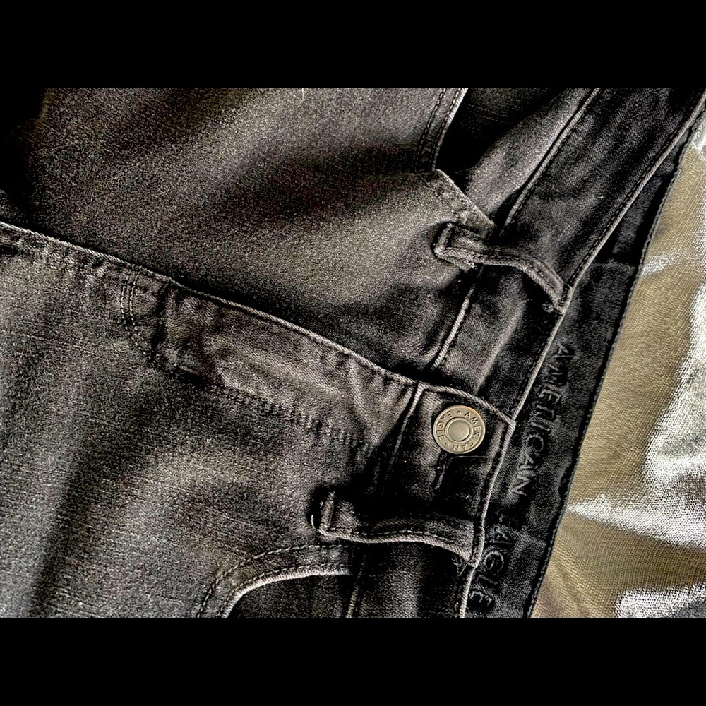 American eagle black skinny jeans